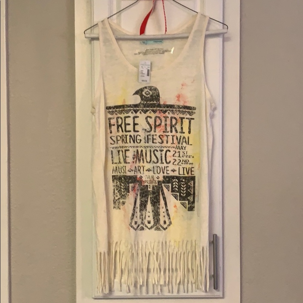NWT Large Maurices Tank with print